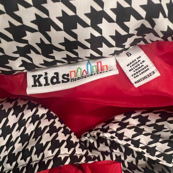 KIDS HEADQUARTERS black and white girls vest/size 6 - Picture 7 of 7